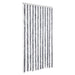 Vliegengordijn 100x200 cm chenille grijs en wit