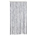 Vliegengordijn 100x200 cm chenille grijs en wit