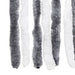 Vliegengordijn 100x200 cm chenille grijs en wit