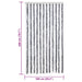 Vliegengordijn 100x200 cm chenille grijs en wit