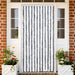 Vliegengordijn 100x200 cm chenille grijs en wit