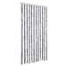 Vliegengordijn 100x230 cm chenille grijs en wit