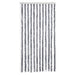Vliegengordijn 100x230 cm chenille grijs en wit