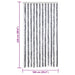 Vliegengordijn 100x230 cm chenille grijs en wit
