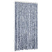 Vliegengordijn 100x200 cm chenille blauw en wit