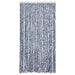 Vliegengordijn 100x200 cm chenille blauw en wit