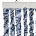 Vliegengordijn 100x200 cm chenille blauw en wit