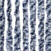 Vliegengordijn 100x200 cm chenille blauw en wit