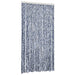 Vliegengordijn 100x230 cm chenille blauw en wit