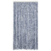 Vliegengordijn 100x230 cm chenille blauw en wit