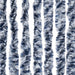 Vliegengordijn 100x230 cm chenille blauw en wit