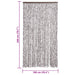 Vliegengordijn 100x200 cm chenille bruin en beige