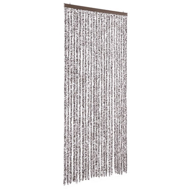 Vliegengordijn 100x230 cm chenille bruin en beige