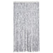Vliegengordijn 100x200 cm chenille wit en grijs