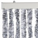 Vliegengordijn 100x230 cm chenille wit en grijs