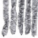 Vliegengordijn 100x230 cm chenille wit en grijs
