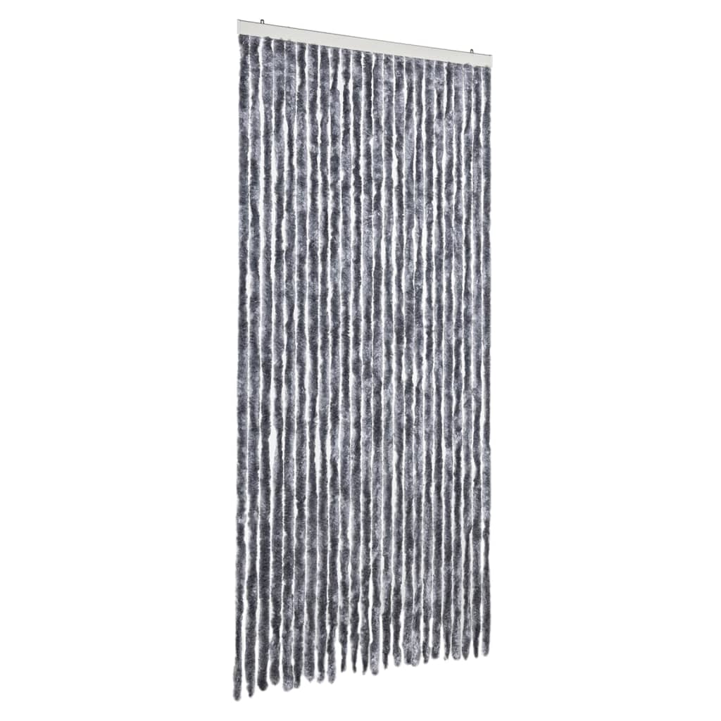 Vliegengordijn 100x200 cm chenille zilver