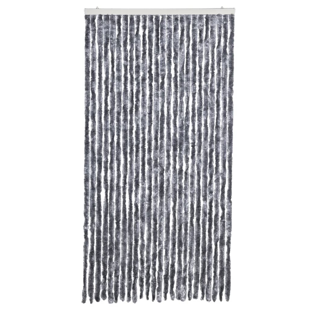 Vliegengordijn 100x200 cm chenille zilver