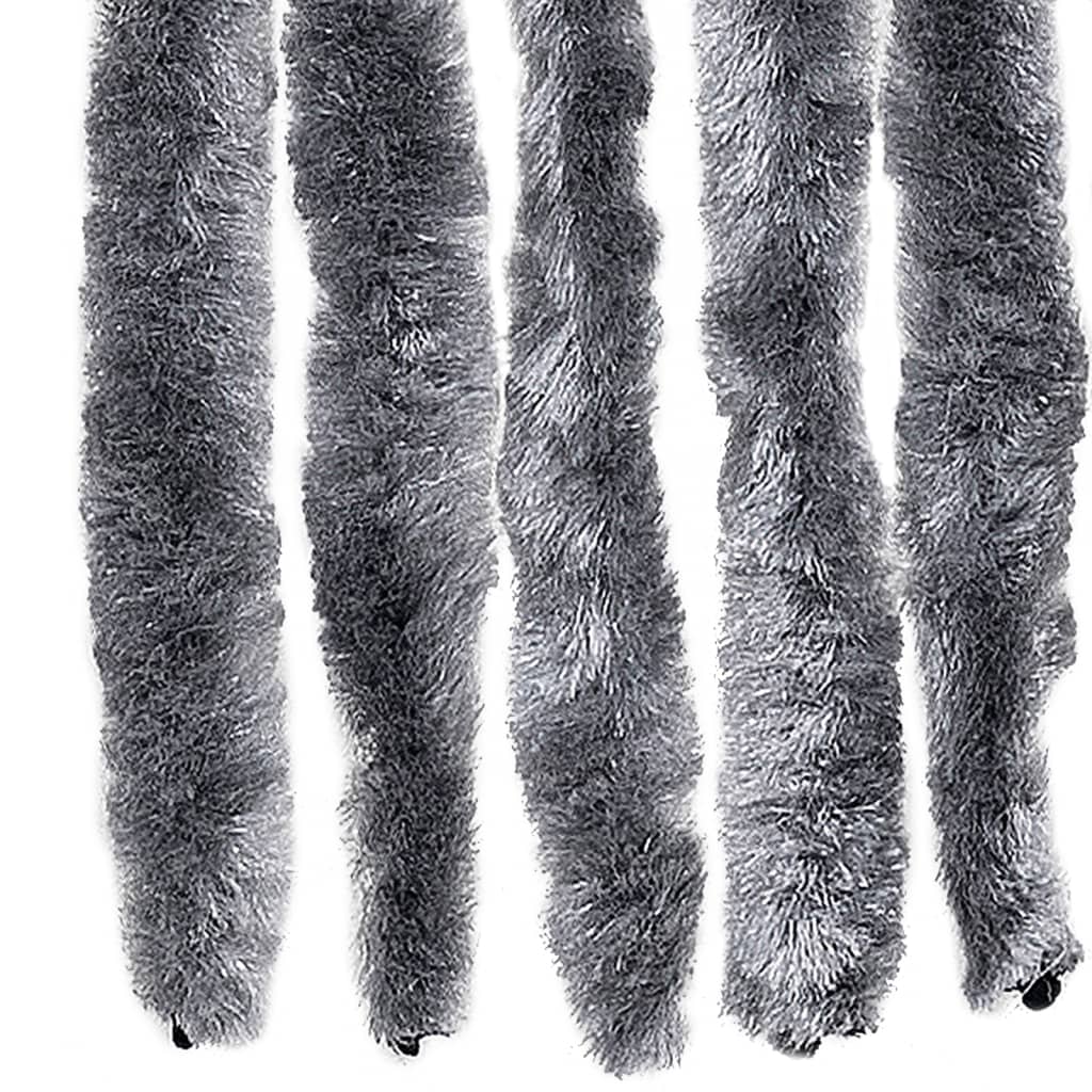 Vliegengordijn 100x200 cm chenille zilver