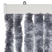 Vliegengordijn 100x230 cm chenille zilver