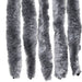 Vliegengordijn 100x230 cm chenille zilver