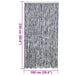 Vliegengordijn 100x230 cm chenille zilver