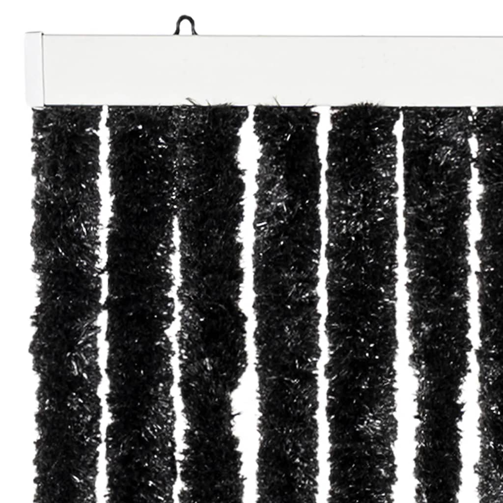 Vliegengordijn 100x200 cm chenille antracietkleurig
