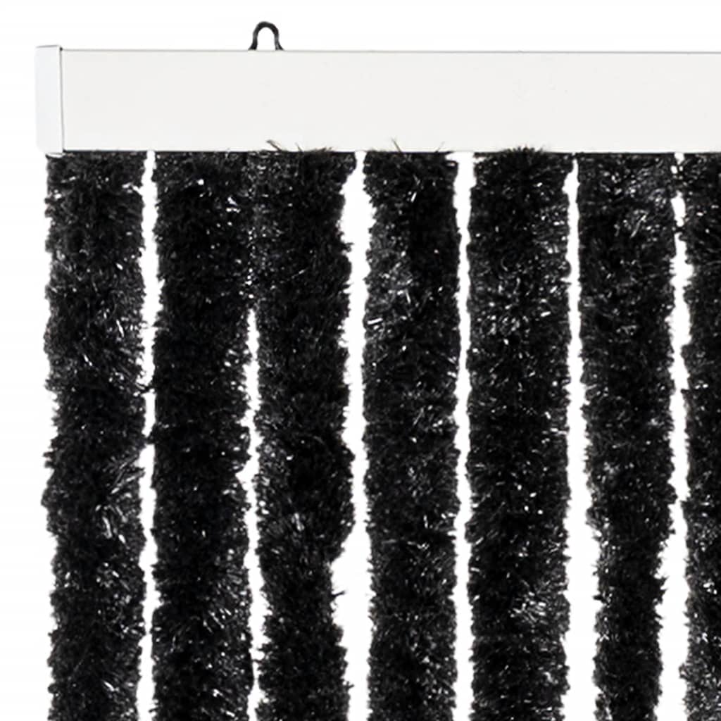 Vliegengordijn 100x230 cm chenille antracietkleurig