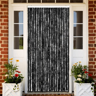 Vliegengordijn 100x230 cm chenille antracietkleurig