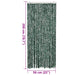 Vliegengordijn 90x200 cm chenille groen en wit