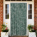 Vliegengordijn 90x200 cm chenille groen en wit