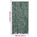 Vliegengordijn 100x230 cm chenille groen en wit
