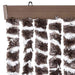 Vliegengordijn 56x200 cm chenille beige en bruin
