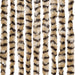 Vliegengordijn 56x200 cm chenille beige en bruin