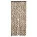 Vliegengordijn 90x200 cm chenille beige en bruin