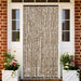 Vliegengordijn 90x200 cm chenille beige en bruin