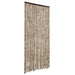 Vliegengordijn 100x200 cm chenille beige en bruin