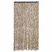 Vliegengordijn 100x200 cm chenille beige en bruin