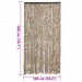 Vliegengordijn 100x200 cm chenille beige en bruin