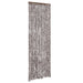 Vliegengordijn 56x200 cm chenille bruin en wit