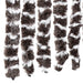 Vliegengordijn 56x200 cm chenille bruin en wit