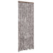 Vliegengordijn 90x200 cm chenille bruin en wit