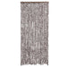Vliegengordijn 90x200 cm chenille bruin en wit