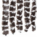 Vliegengordijn 100x230 cm chenille bruin en wit
