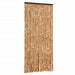 Vliegengordijn 90x200 cm chenille okerkleurig en wit