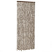 Vliegengordijn 56x200 cm chenille taupe en wit