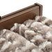 Vliegengordijn 56x200 cm chenille taupe en wit