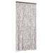 Vliegengordijn 90x200 cm chenille taupe en wit