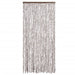 Vliegengordijn 90x200 cm chenille taupe en wit