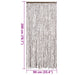 Vliegengordijn 90x200 cm chenille taupe en wit
